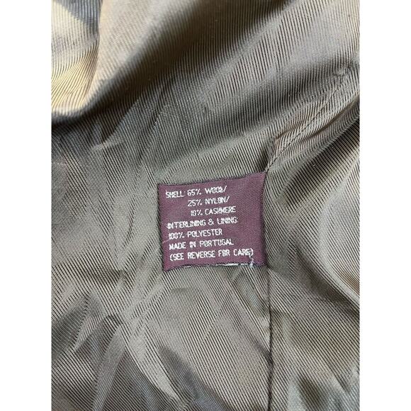 Newport Harbor Wool Cashmere Blend Gray Overcoat Jacket Waterproof Size XL - Picture 7 of 10